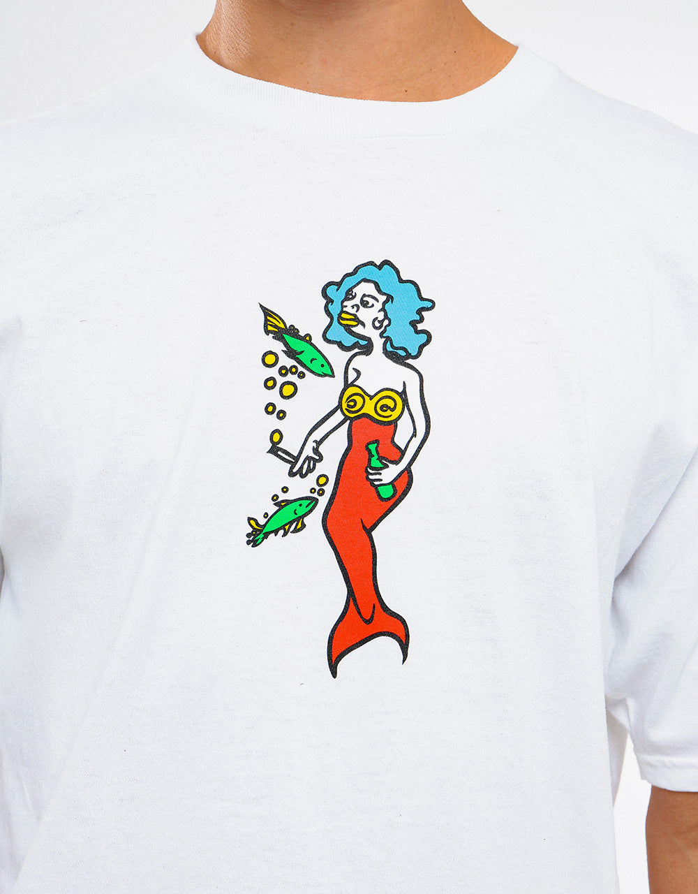 Krooked Mermaid T-Shirt - White