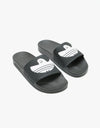 adidas Shmoofoil Slides - Core Black/White/White