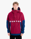 Burton Frostner Anorak Snowboard Jacket - Mulled Berry/Dress Blue