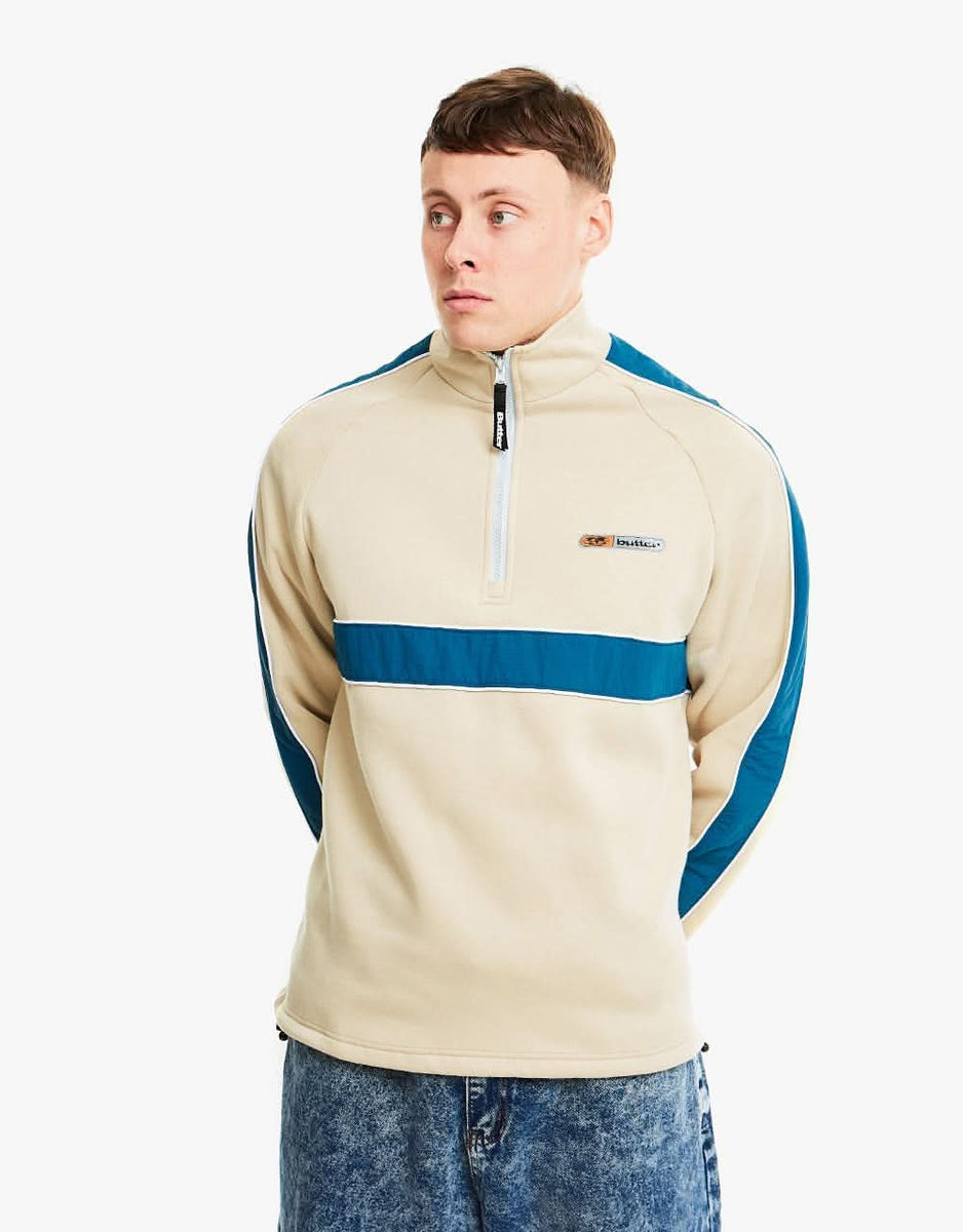 Butter Goods Motion 1 4 Zip Pullover Sand Route One