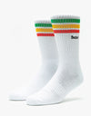 Butter Goods Stripe Socks - White
