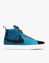 Nike SB Zoom Blazer Mid Premium Skate Shoes - Marina/Black-Pecan-Desert Ochre