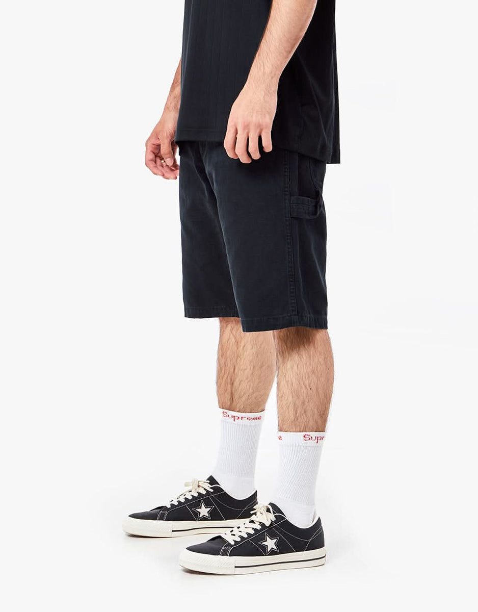 Dickies Duck Canvas Carpenter Shorts - Stone Washed Black – Route One
