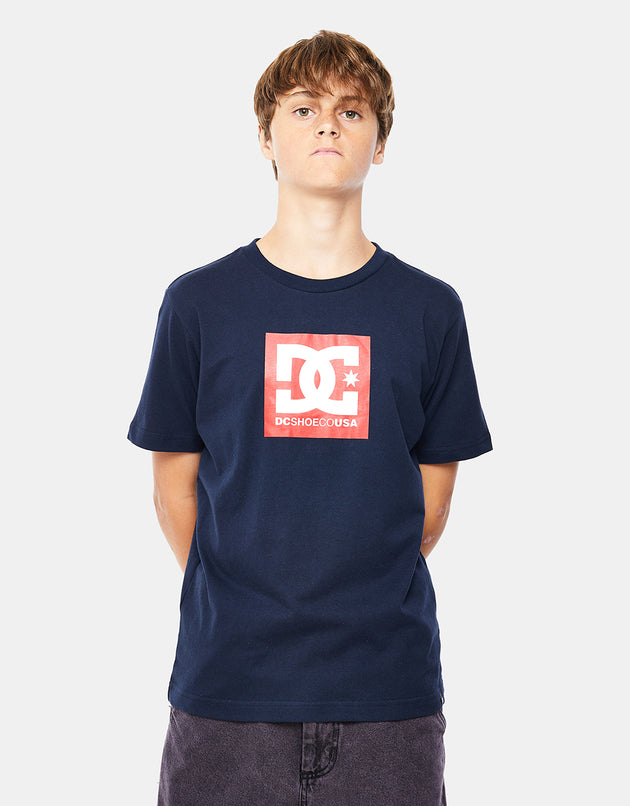 DC Square Star Kids T-Shirt - Navy Blazer