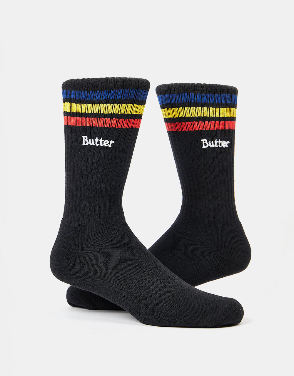 Butter Goods Stripe Socks - Black
