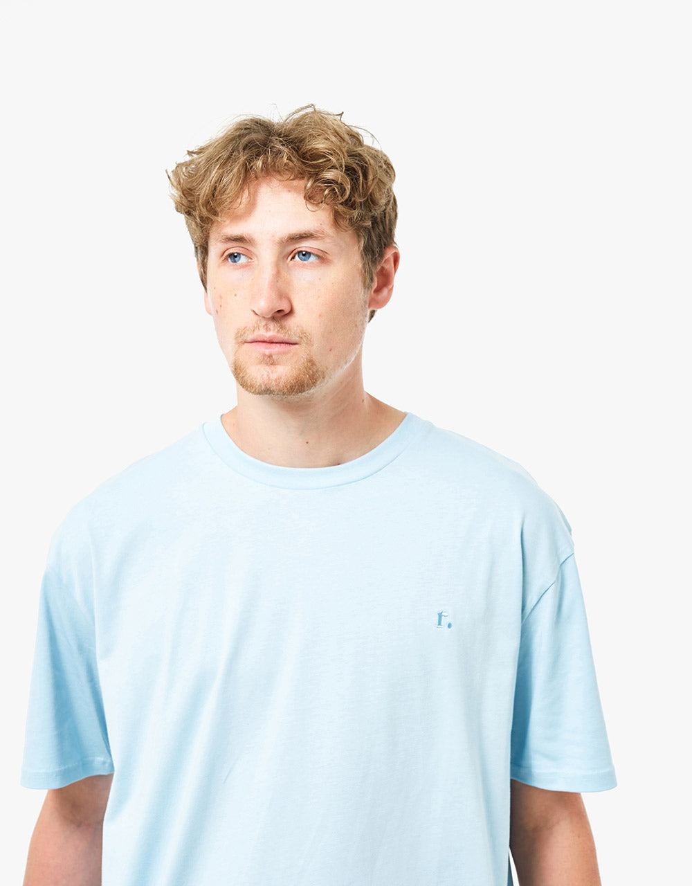 Route One Organic T-Shirt - Sky Blue