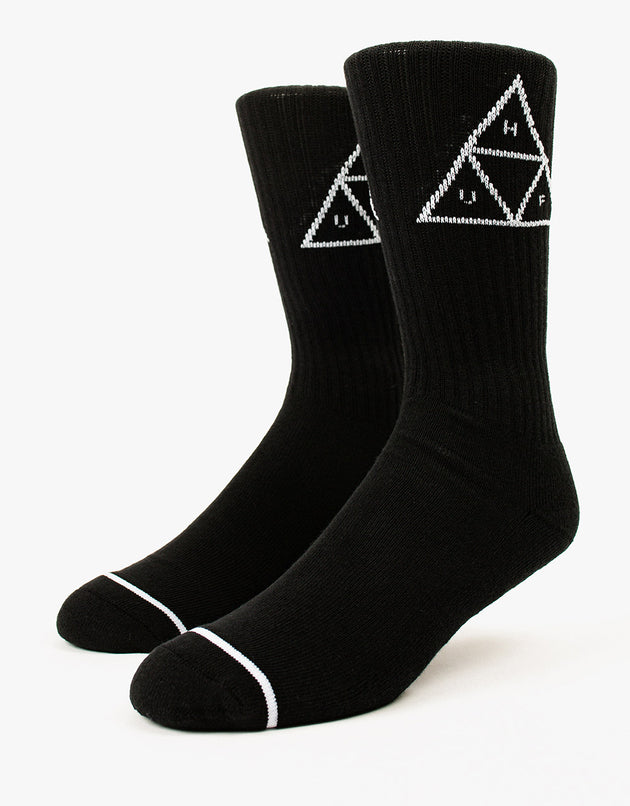 HUF Triple Triangle Crew Socks - Black
