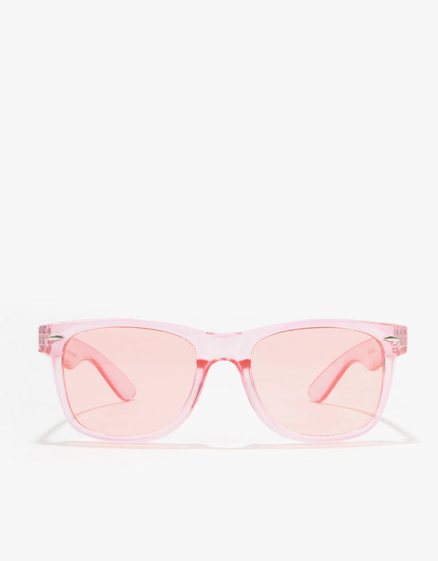 Route One Wayfarer Sunglasses - Clear Pink