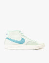 Nike SB BLZR Court Mid Premium Skate Shoes - Barely Green/Boarder Blue-Barely Green