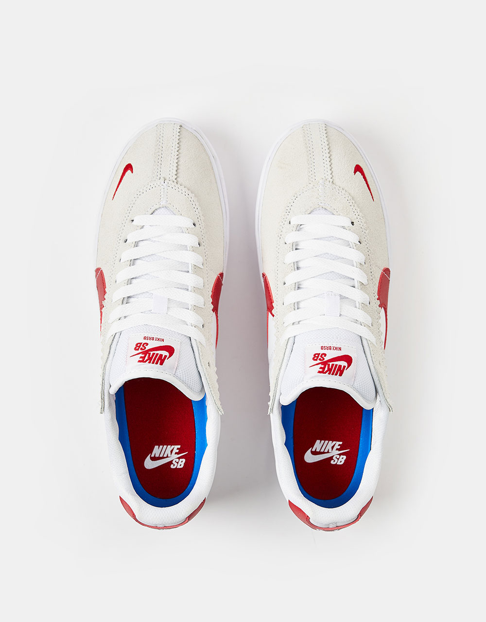 Nike SB BRSB Eco Skate Shoes - White/Varsity Red-Varsity Royal-White