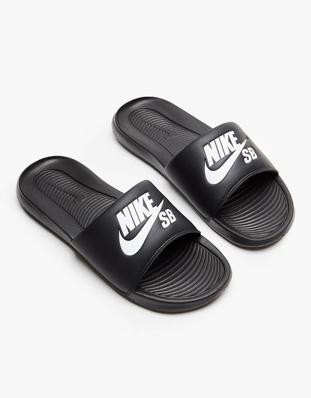 Nike SB Victori One Slide - Black/White-Black