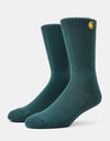 Carhartt WIP Chase Socks - Juniper/Gold