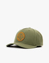 Brixton Crest C Medium Profile Snapback - Mermaid/Burnt Orange
