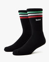 Butter Goods Stripe Socks - Black