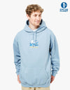 Route One Abandon Hope Pullover Hood - Dusty Blue