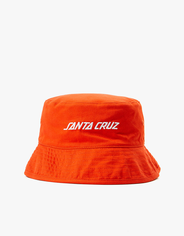 Santa Cruz Womens Hat Strip Reversible Bucket Hat - Flame Red