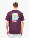 Theories of Atlantis Modern Myth T-Shirt Eggplant