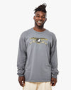 Anti Hero Eagle Long Sleeve T-Shirt - Charcoal/Multi