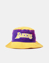 New Era NBA LA Lakers Washed Tapered Bucket - Purple