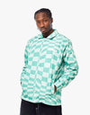 RIPNDIP Checked Coaches Jacket - Military Green