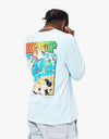 RIPNDIP Summer Break LS T-Shirt - Light Blue Mineral Wash