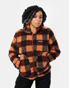 Columbia Womens Winter Pass™ Sherpa FZ Fleece - Warm Copper/Check Multi