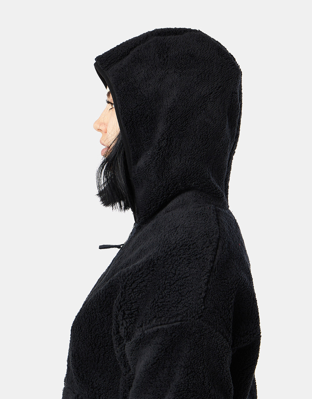 KAVU Womens Cozy Harbor Hooded Fleece - Black Chalet