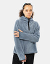 Santa Cruz Womens Strip Fleece Pullover Hoodie - Pewter