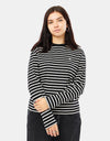 Carhartt WIP Womens L/S Nell T-Shirt - Nell Stripe/ Black/Wax/Wax
