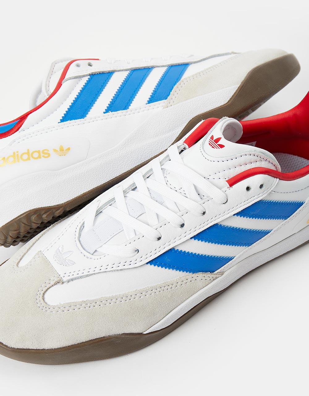 adidas Copa Nationale Skate Shoes - White/Bluebird/Scarlet