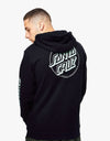 Santa Cruz Opus Dot Stripe Pullover Hoodie - Black/Mint