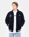 Carhartt WIP Letterman Jacket - Dark Navy/Wax