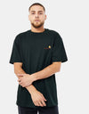 Carhartt WIP American Script T-Shirt - Dark Cedar