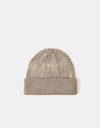 Route One Recycled Contra Fisherman Beanie - Dove/Ivory Cream