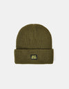 Anti Hero Lil Black Hero Cuff Beanie - Olive/Black/Yellow