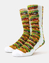HUF Ultra-Size Me Socks - White