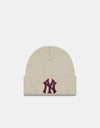 New Era New York Yankees Series Short Cuff Beanie - Stone