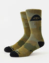 Poler Cyclops Icon Socks - Furry Camo Black