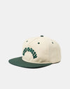 The Dudes Green Dudes Unstructured 6 Panel Cap - Off-White