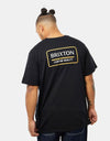 Brixton Palmer Proper T-Shirt - Black/Bright Gold