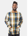 Vans Saxon LS Woven Shirt - Oatmeal/Dress Blues