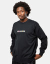 Converse Embroidered Wordmark Fleece Crew - Black