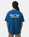 Patagonia P-6 Logo Responsibili-Tee® - Wavy Blue