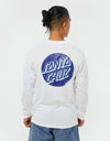 Santa Cruz Shadowless Dot L/S T-Shirt - White