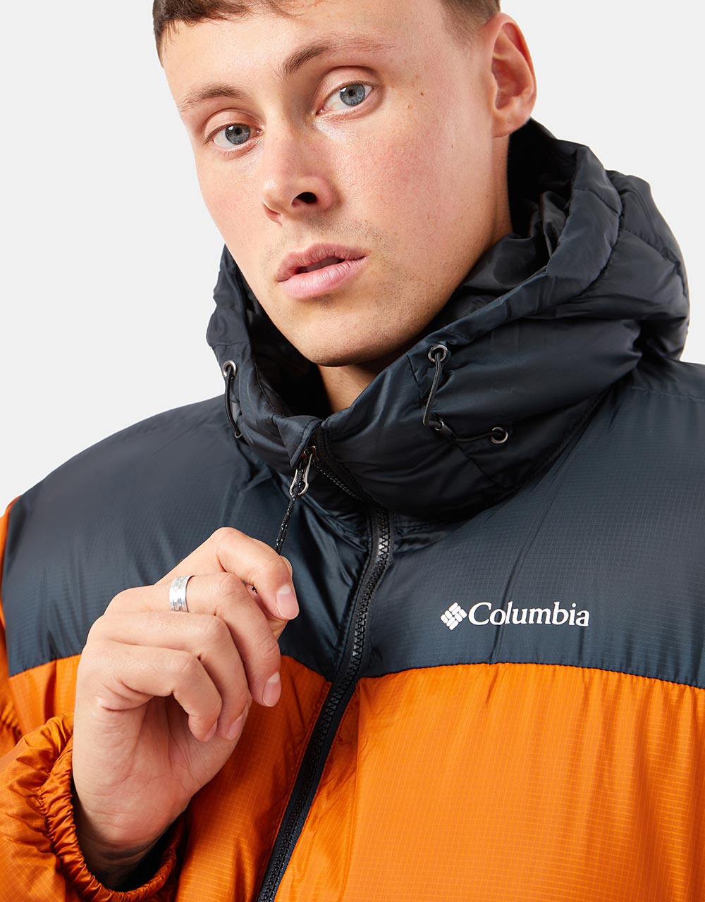 Columbia Puffect™ Hooded Jacket - Warm Copper/Black