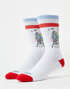 American Socks I'm So Sick Socks - White