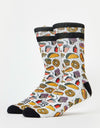 American Socks Junk Food Socks - White