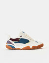 éS Quattro Plus Skate Shoes - White/Blue/Gum