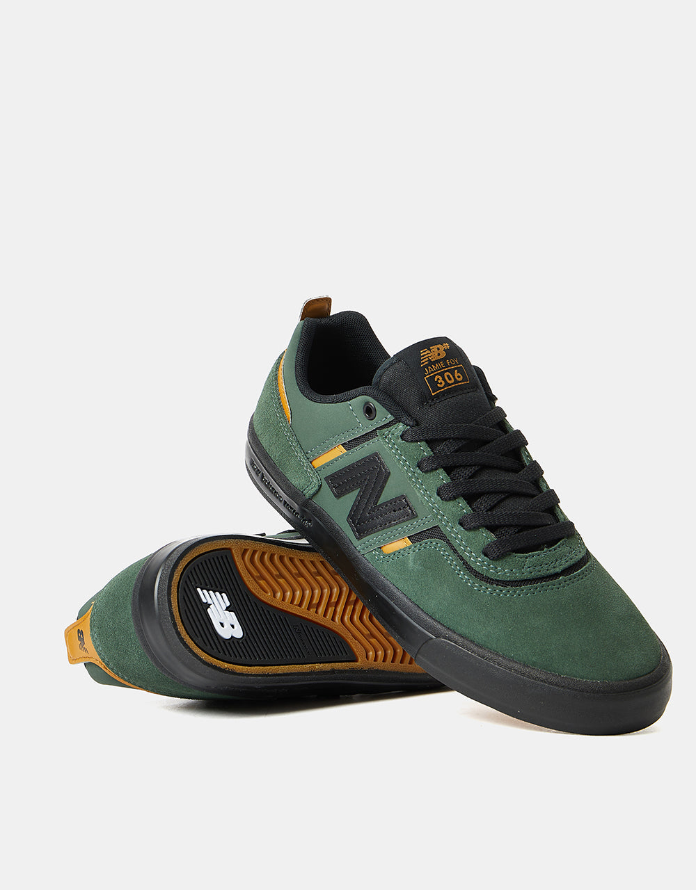 New Balance Numeric 306 Skate Shoes - Forest/Black