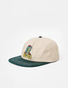 Butter Goods Martian 6 Panel Cap - Khaki / Forest